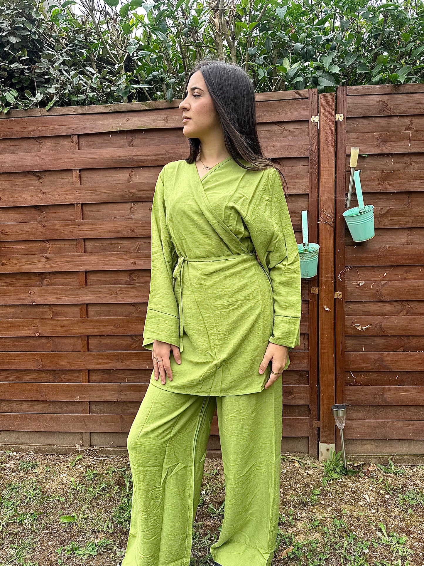 Ensemble portefeuille vert Kenza