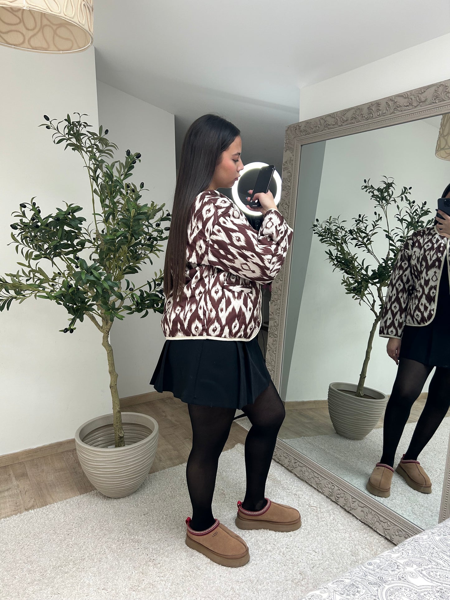 Veste légère marron CAMÉLIA