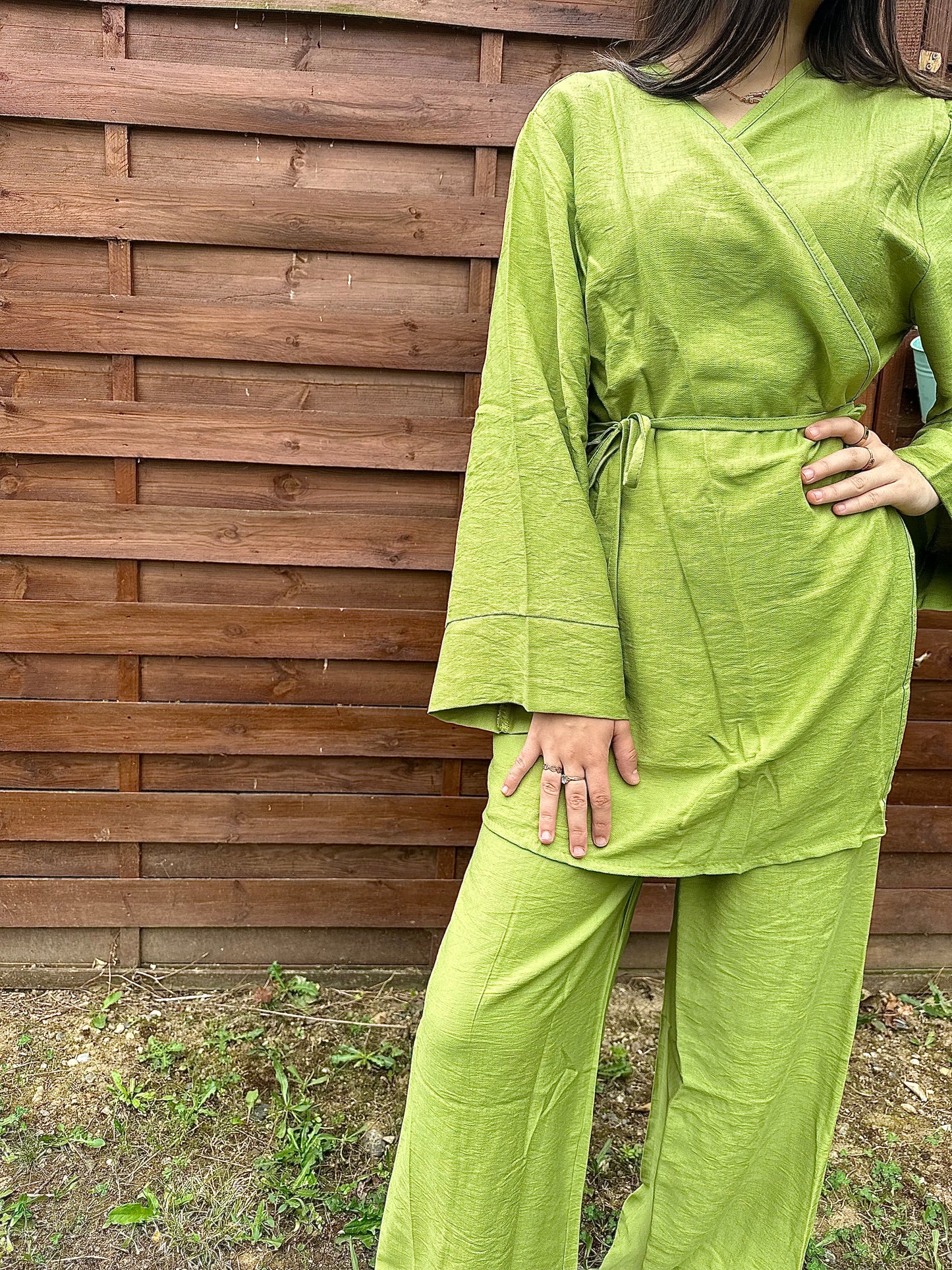Ensemble portefeuille vert Kenza