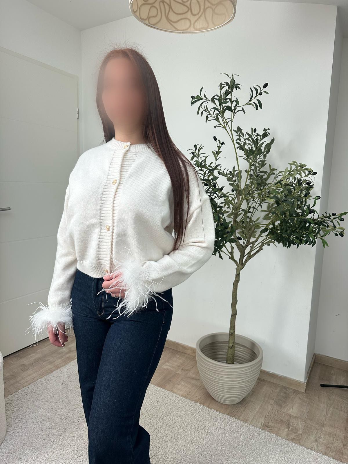 Gilet plume blanc