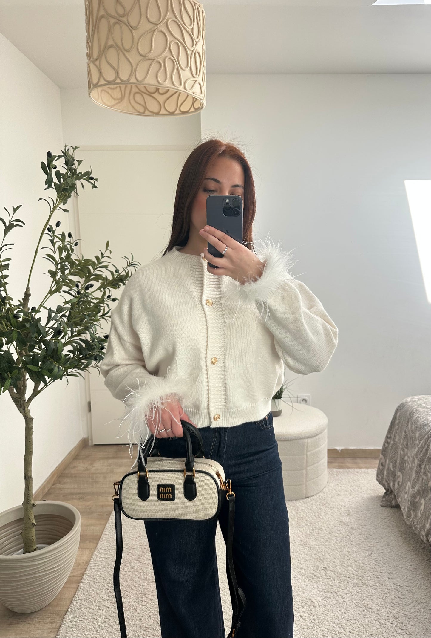 Gilet plume blanc