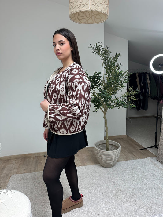 Veste légère marron CAMÉLIA