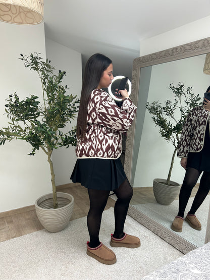 Veste légère marron CAMÉLIA