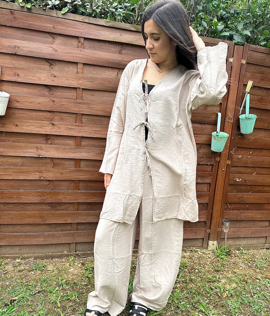 Ensemble noeuds beige Feryal