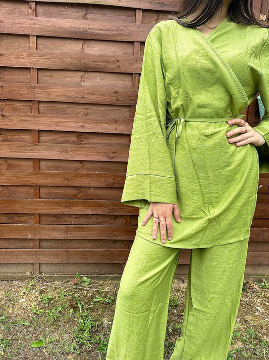 Ensemble portefeuille vert Kenza